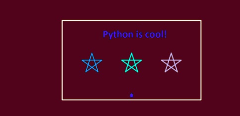 SOLVED: Write the code to print the graphic (use the turtle methods ...
