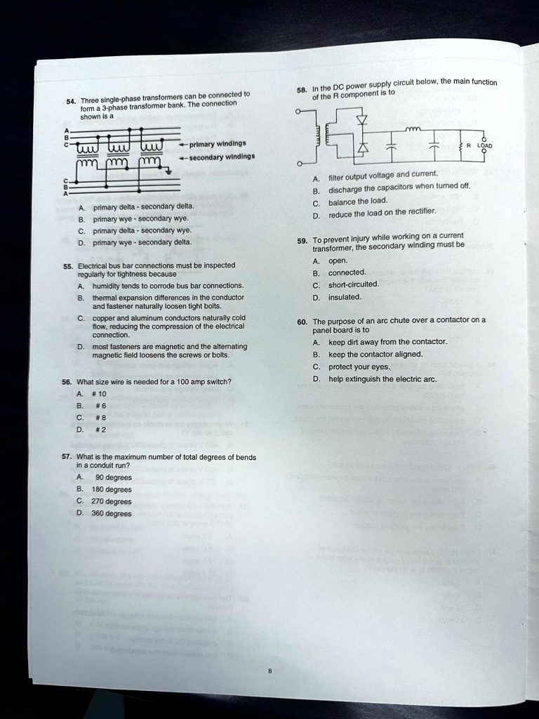 SOLVED: Three single-phase transformers can be connected to form a 3 ...