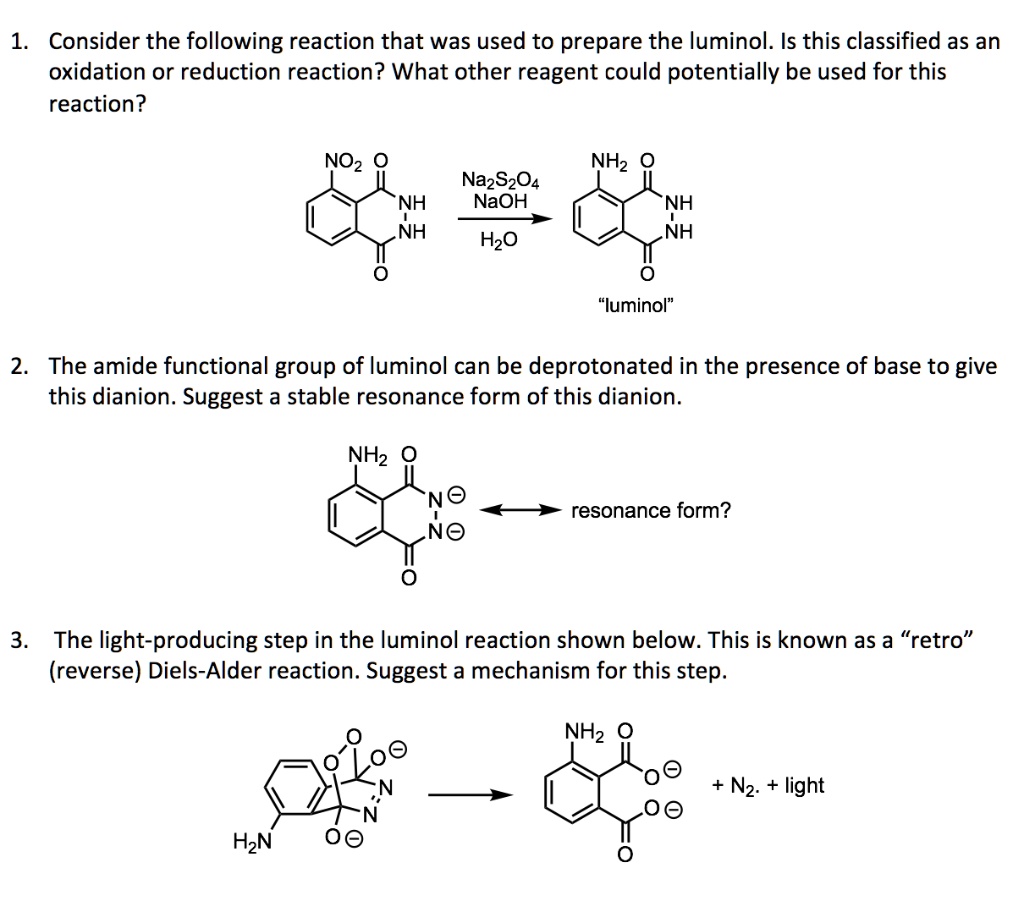 SOLVED 1 Consider the following reaction that was used to prepare the