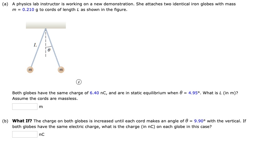 Solved: (a) Physics Lab Instructor Is Working On New Demonstration She 