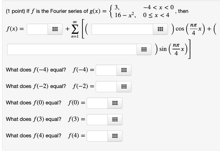 4 X 0 Point If F Is The Fourier Series Of Itprospt