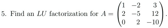  2 2 5 2 5 find an lu factorization for a 12 10 90177