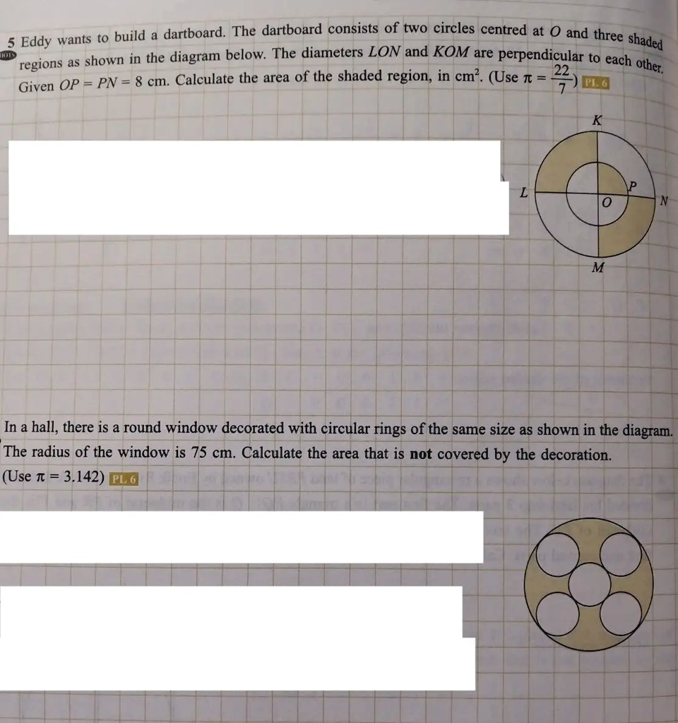 SOLVED Build a dartboard The dartboard consists of two circles