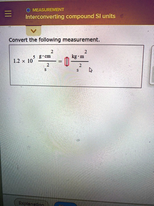 SOLVED Measurement Interconverting Compound SI Units Convert The solved-measurement-interconverting-compound-si-units-convert-the