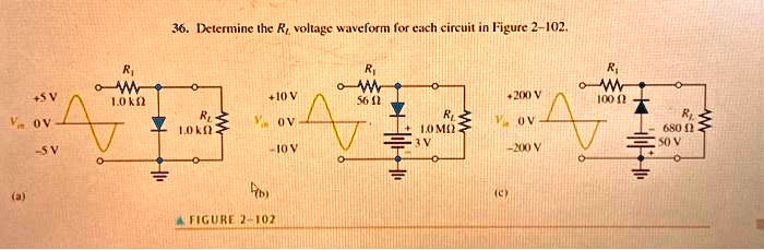 Rl And Rc Waveform 36. Determine the RL voltage waveform for each circuit in Figure 2-102.