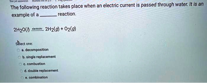 SOLVED: Muynnteenc The following reaction takes place when an electric ...