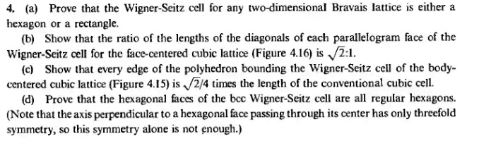 SOLVED: Prove that the Wigner-Seitz cell for any two-dimensional ...