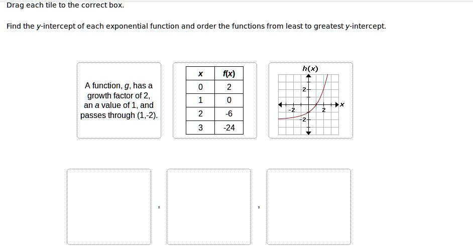 SOLVED: MARKING BRAINIEST!!! Drag each tile to the correct box: Find ...