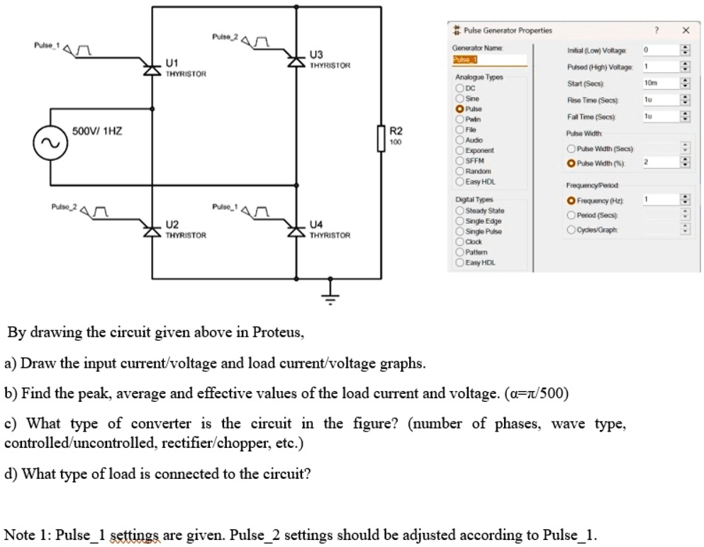a draw the input currentvoltage and load currentvoltage graphs b find ...