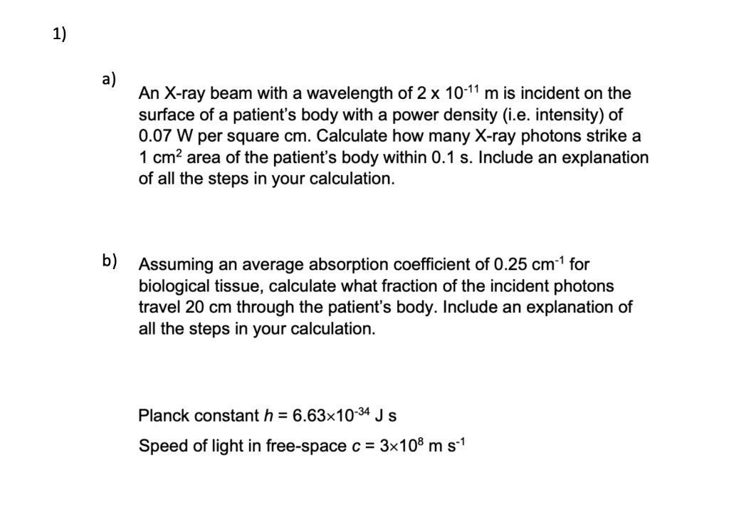 1-a-an-x-ray-beam-with-a-wavelength-of-2-x-10-11-m-is-solvedlib