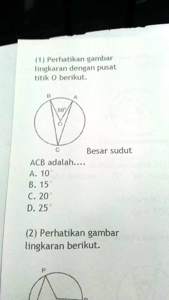 Solved: Pertayaan Di Atas Jawaban Apa Perhatikan Gambar Iingkaran 