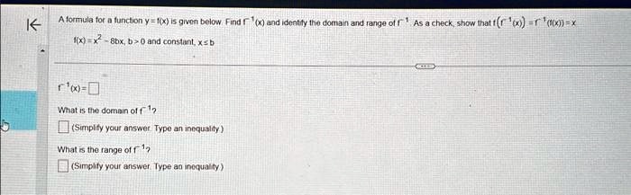 Solved Texts Help With Question A Formula For The Function Y S Is