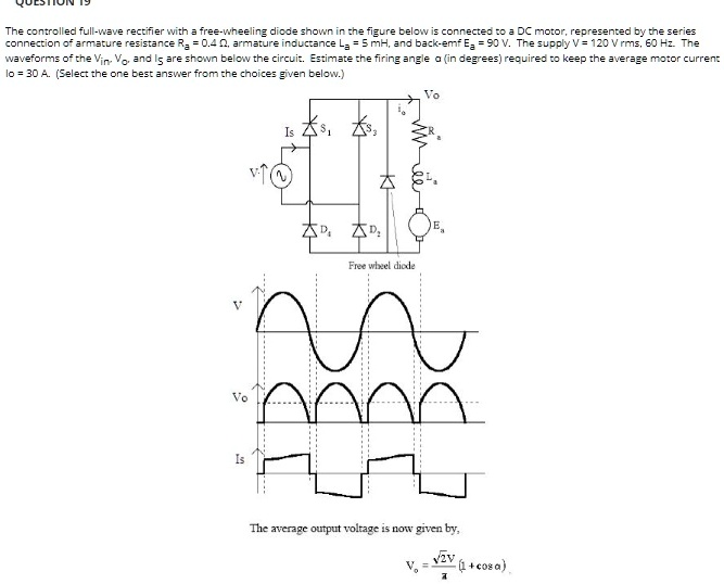 The controlled full-wave rectifier with a free-wheeling...