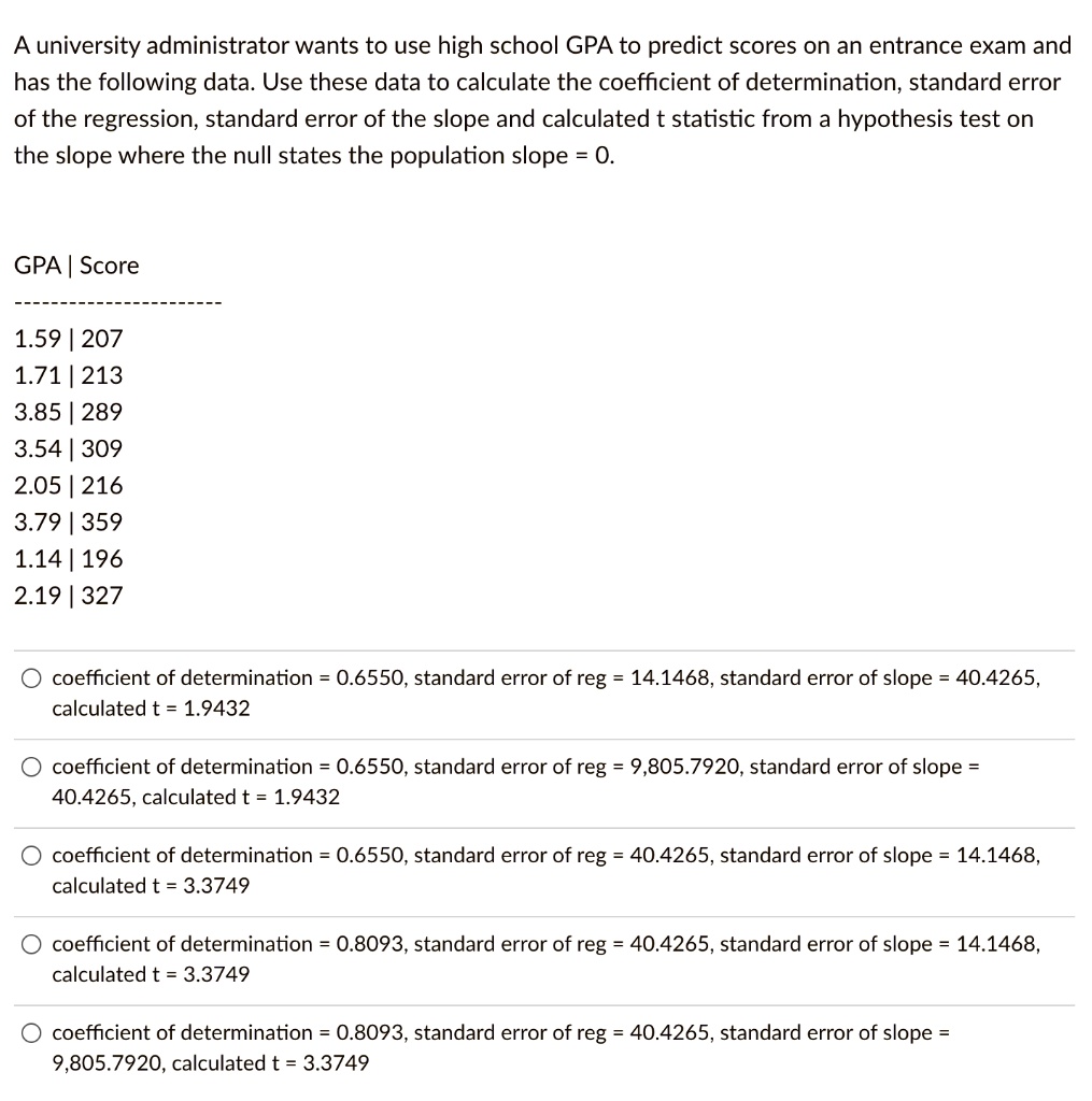 calculate standard error of slope