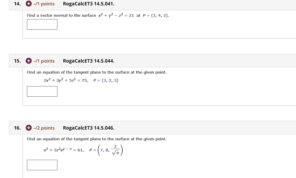 Surface Normal Vector
