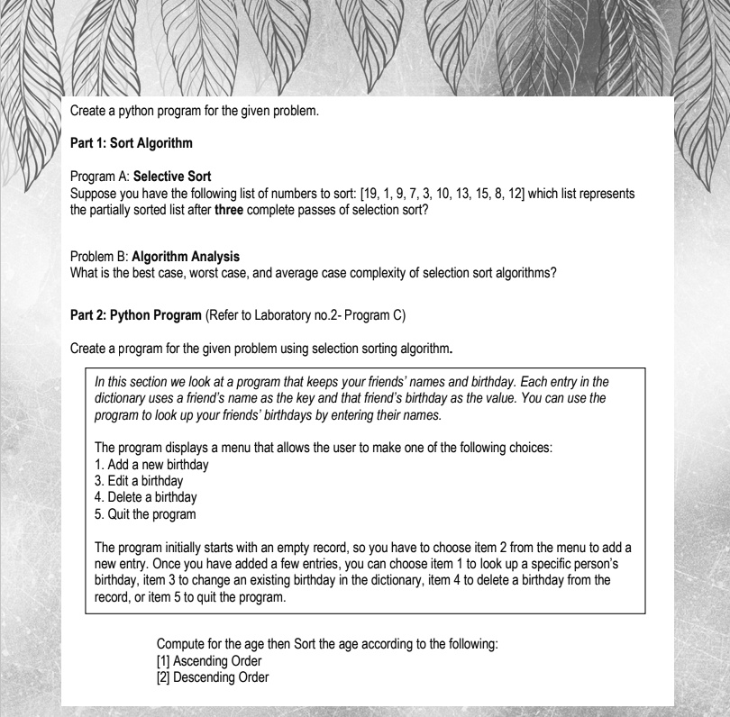 CREATE PROGRAM OF THIS AND SHOW ME THE CODE AND EXPLAIN HOW IT WORKS ...