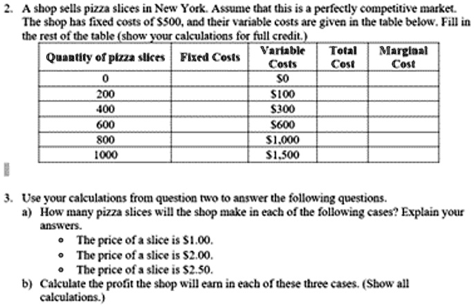 SOLVED: A shop sells pizza slices in New York. Assume that this is a ...