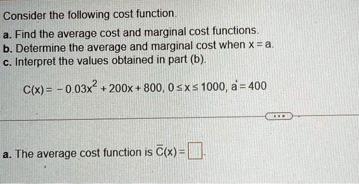 COST FUNCTION AND AVERAGE COST FUNCTION visual data 4
