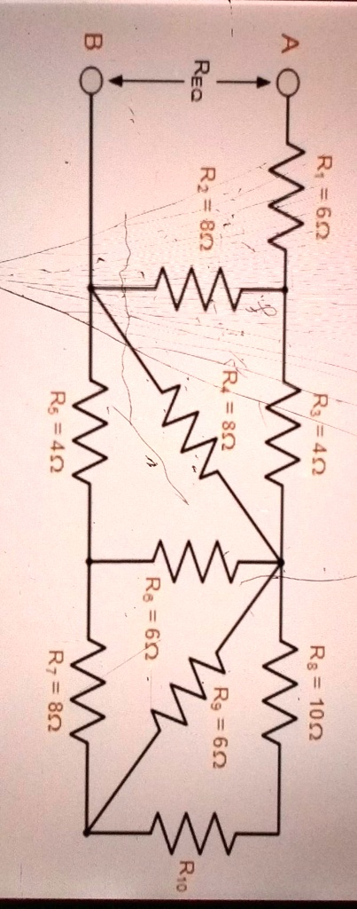 SOLVED: 'find The Equivalent Resistance Between A And B In The Given ...