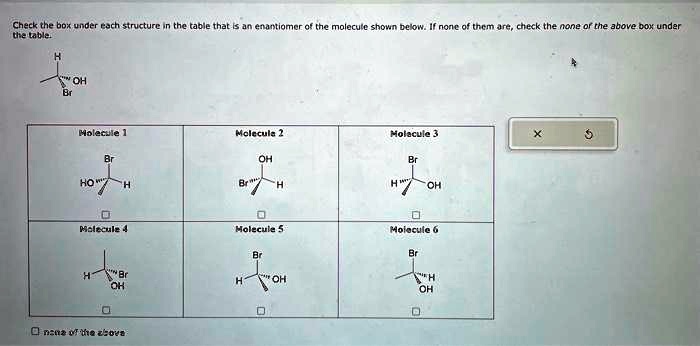 Texts: Check the box under each structure in the table that is an ...