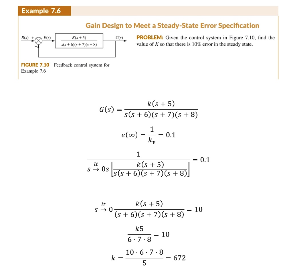 Steady-State Error Example