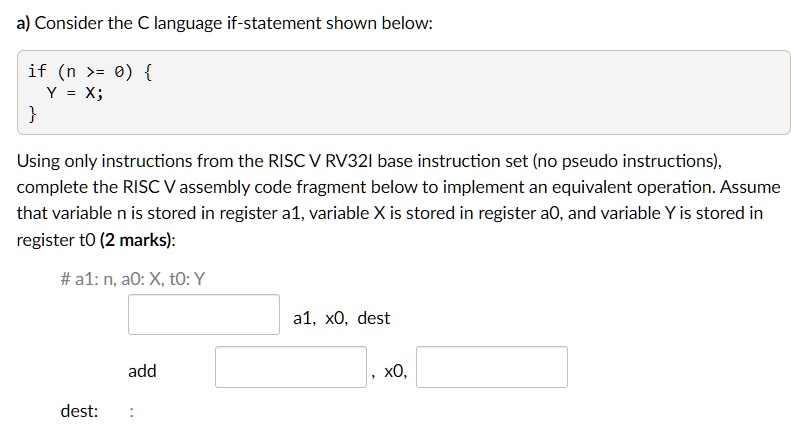SOLVED: Consider the C language if-statement shown below: if (n >= 0) Y ...