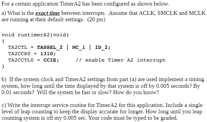 SOLVED: I'm not sure how to do part C of this question. For a certain ...