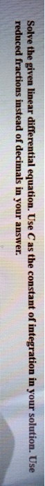 seduceae the rictiolis linear instead h equation your use answer the constant integration 1 solution use 94095