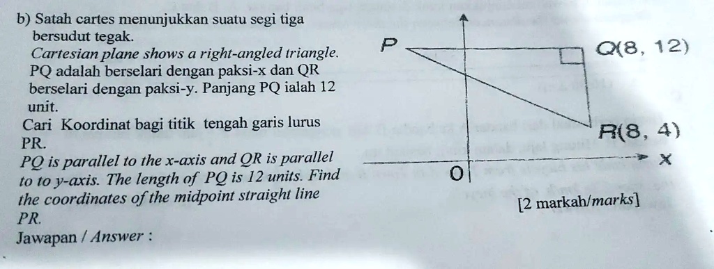 Satah Cartes menunjukkan suatu segi tiga bersudut tegak: The Cartesian ...