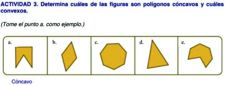 SOLVED: cuáles son las figuras que son polígono cóncavos y cuáles son ...