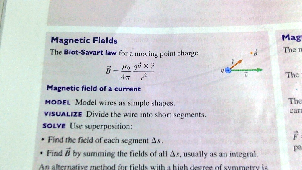 Solvedmagnetic Fields The Biot Savart Law For A Moving Point Charge B Ko Xf 4t Magnetic 