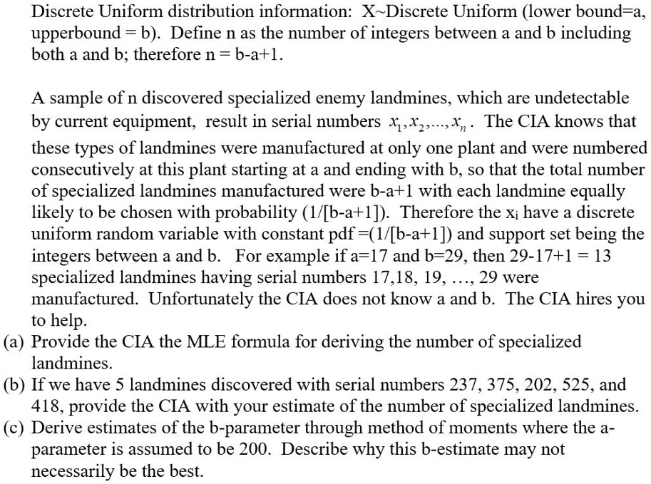 Discrete Uniform distribution information XDiscrete… SolvedLib