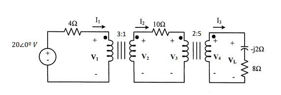 SOLVED: Consider the ideal transformer circuit shown below. a ...