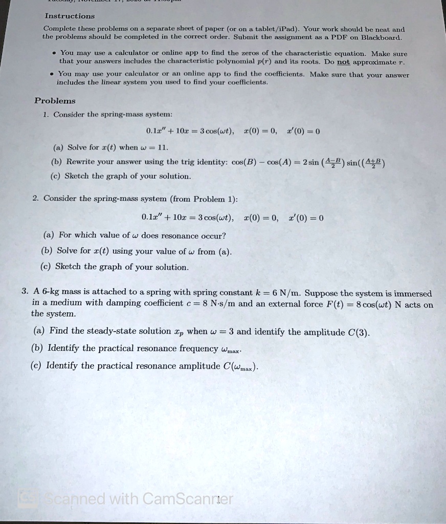 SOLVED: "Please help answer the following questions Instructions ...