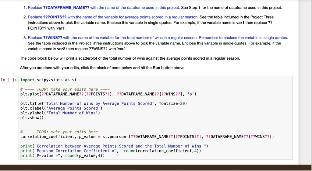 Texts 1. Replace ??DATAFRAMENAME?? with the name of the dataframe used