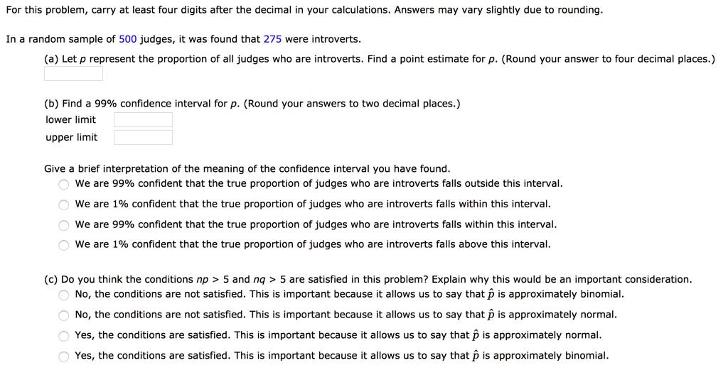 Math Judges Problem SOLVED: For this problem, carry at least four digits after the decimal ...