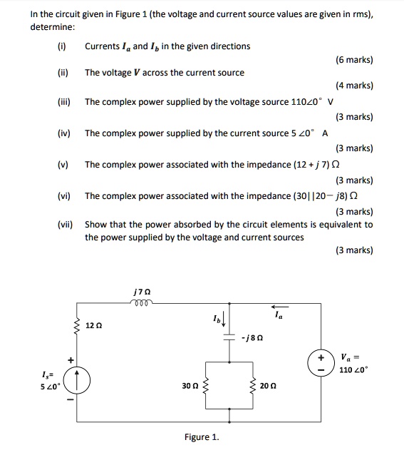 Solved: In The Circuit Given In Figure 1 (the Voltage And Current 