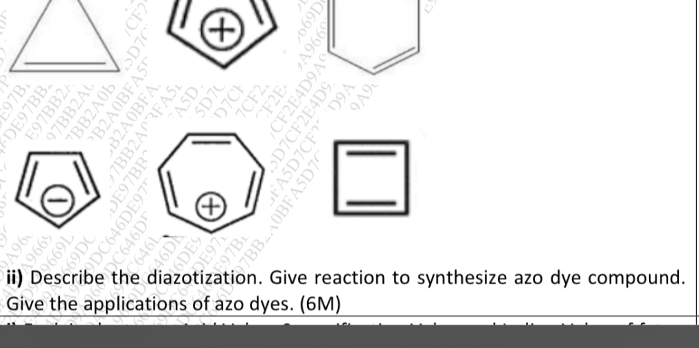 SOLVED: ii) Describe the diazotization. Give reaction to synthesize azo ...