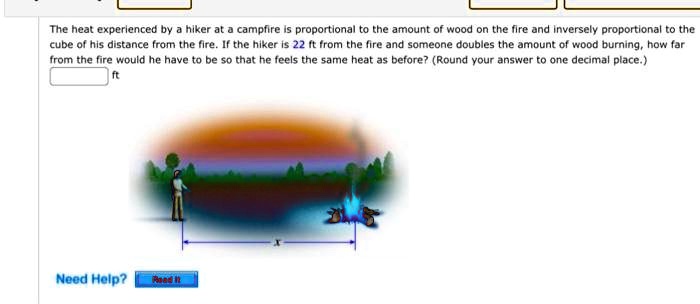 SOLVED The heat experienced by a hiker at a campfire is