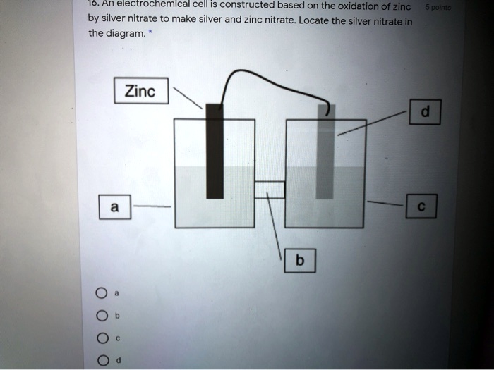 SOLVED An electrochemical cell is constructed based on the oxidation