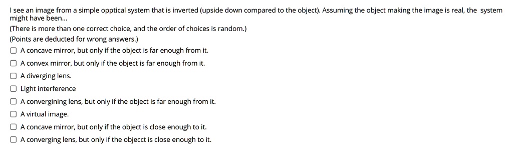 Inverted Vs Normal Object Example SOLVED: Isee an image from simple opptical system that is inverted ...