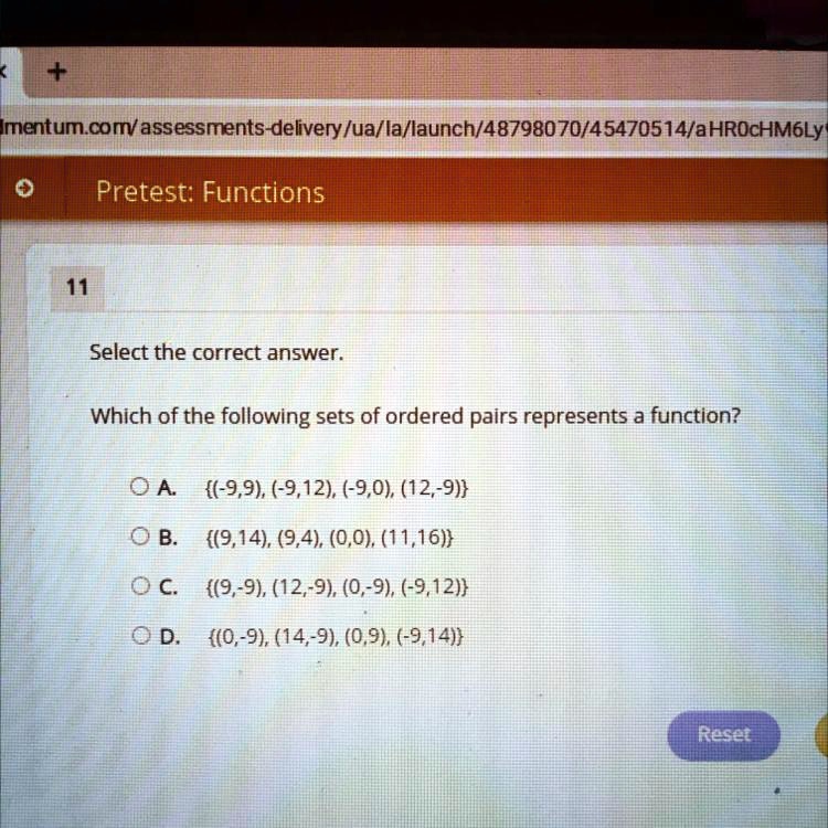 SOLVED Select the correct answer. Which of the following sets of