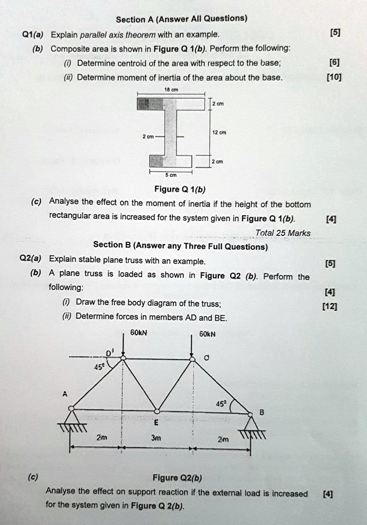 SOLVED: Texts: Section A (Answer All Questions) Q1(a) Explain the