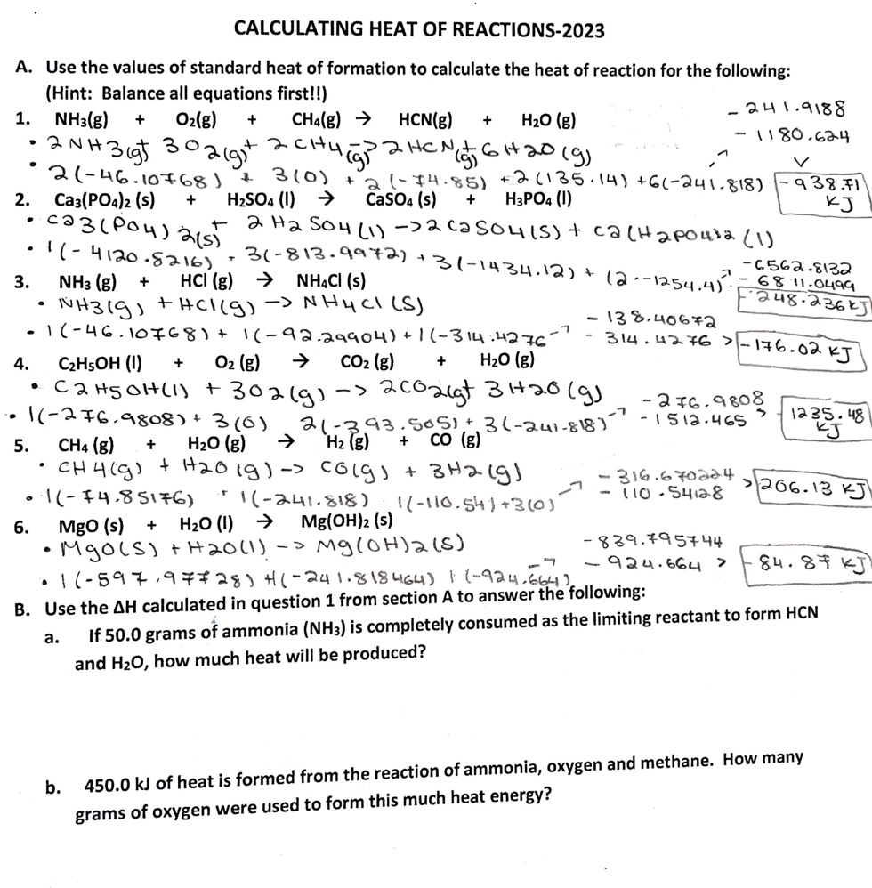 Solved: Texts: Answer B Part A And B Using Data Above. Calculating Heat 