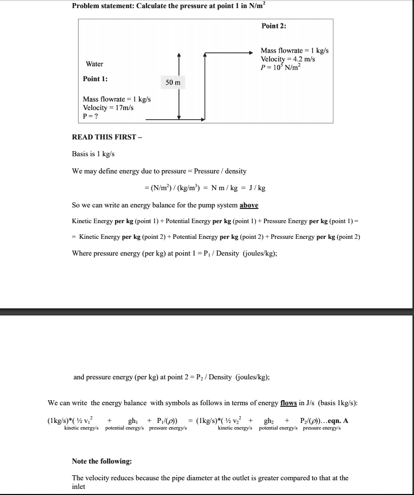solved-water-is-being-pumped-by-the-application-of-pressure-at-point-1