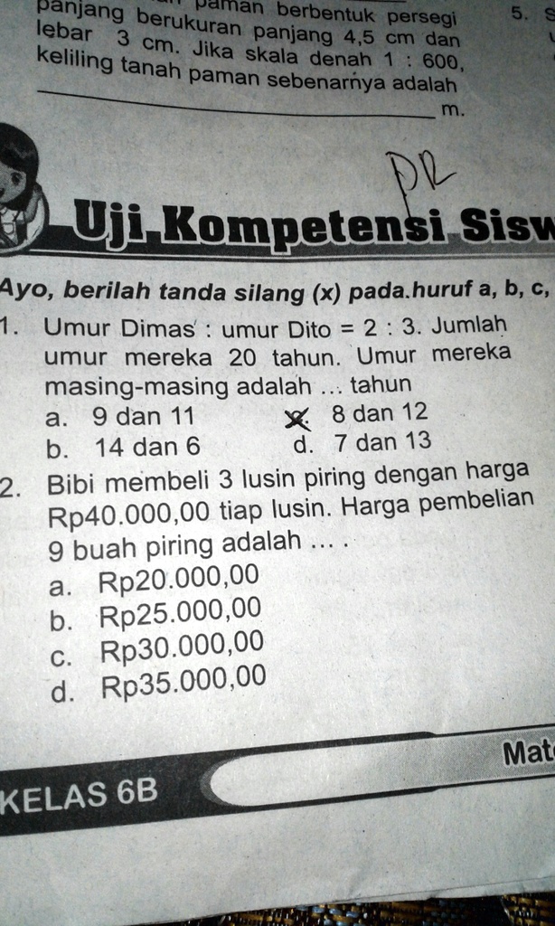 SOLVED: No.2 Pake Caranya Ya Trims Pprnnjang Pamnan Berukuran Berbentuk ...