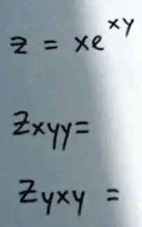 𝒵 = xe^xy 𝒵xy = 𝒵yxy =