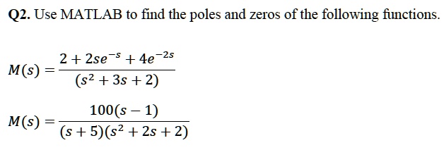 zeros matlab