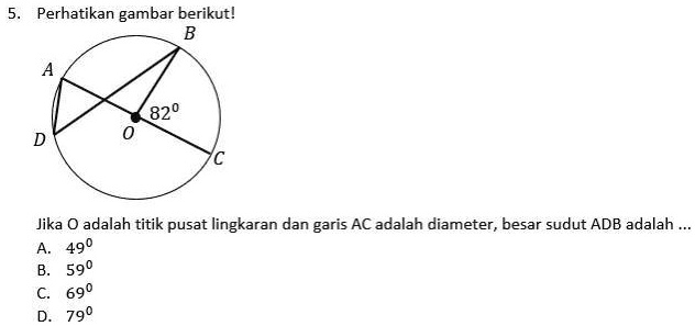 SOLVED: Diketahui O Adalah Titik Pusat Lingkaran, Besar Sudut AOB ...