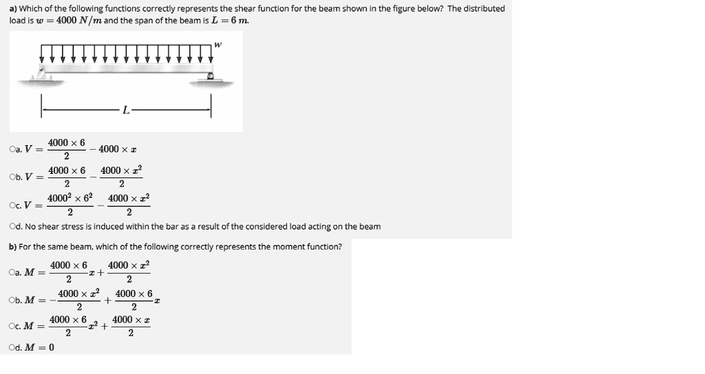 SOLVED: a) Which of the following functions correctly represents the ...